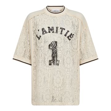 Haute L ' Amité - Lace FootBall Tee - Pearl